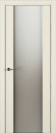 Межкомнатная дверь Комфорт Л80 Эмаль, RAL 9010+каленое стекло сатин бесцветный, 600/700/800/900*2000 мм. «Дверной лидер» в Ярославле